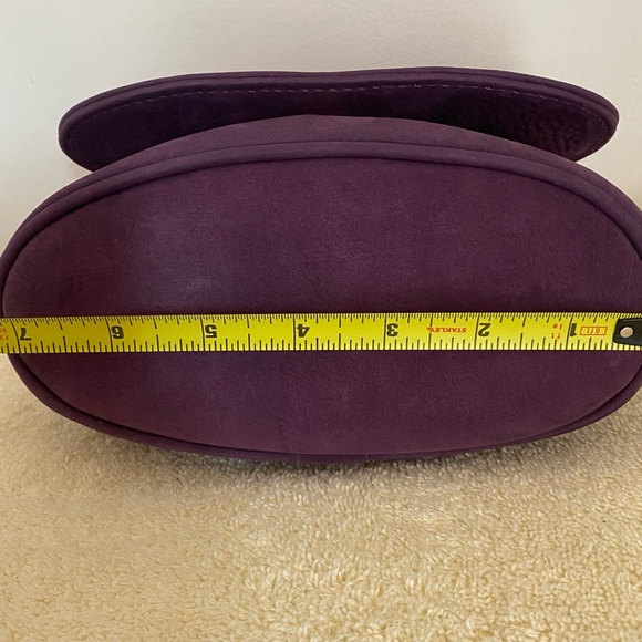 Coach 4946 Sonoma Small Flap Nubuc Grape Purple Vintage Leather - Picture 10 of 16